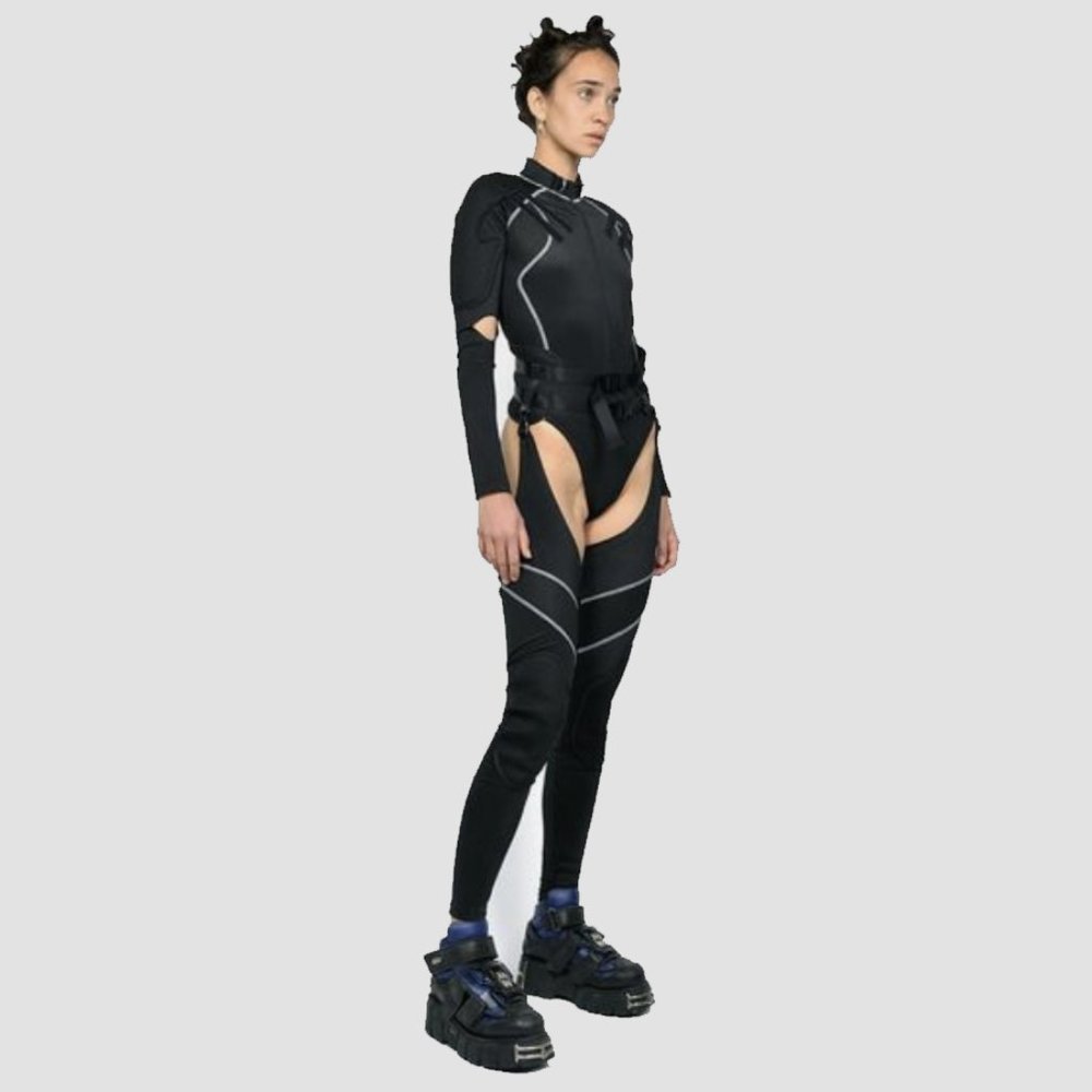 NAMILIA ENDURO BODYSUIT WITH DETACHABLE LEGS - S SUPER RARE